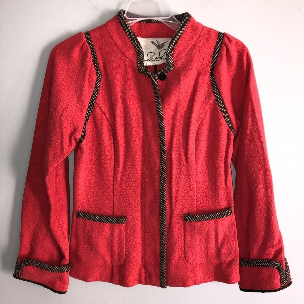 Anthropologie Y2K Tabitha Orange Vintage Jacket
